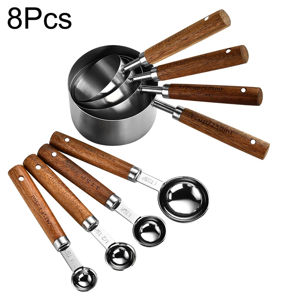 8Pcs Silver