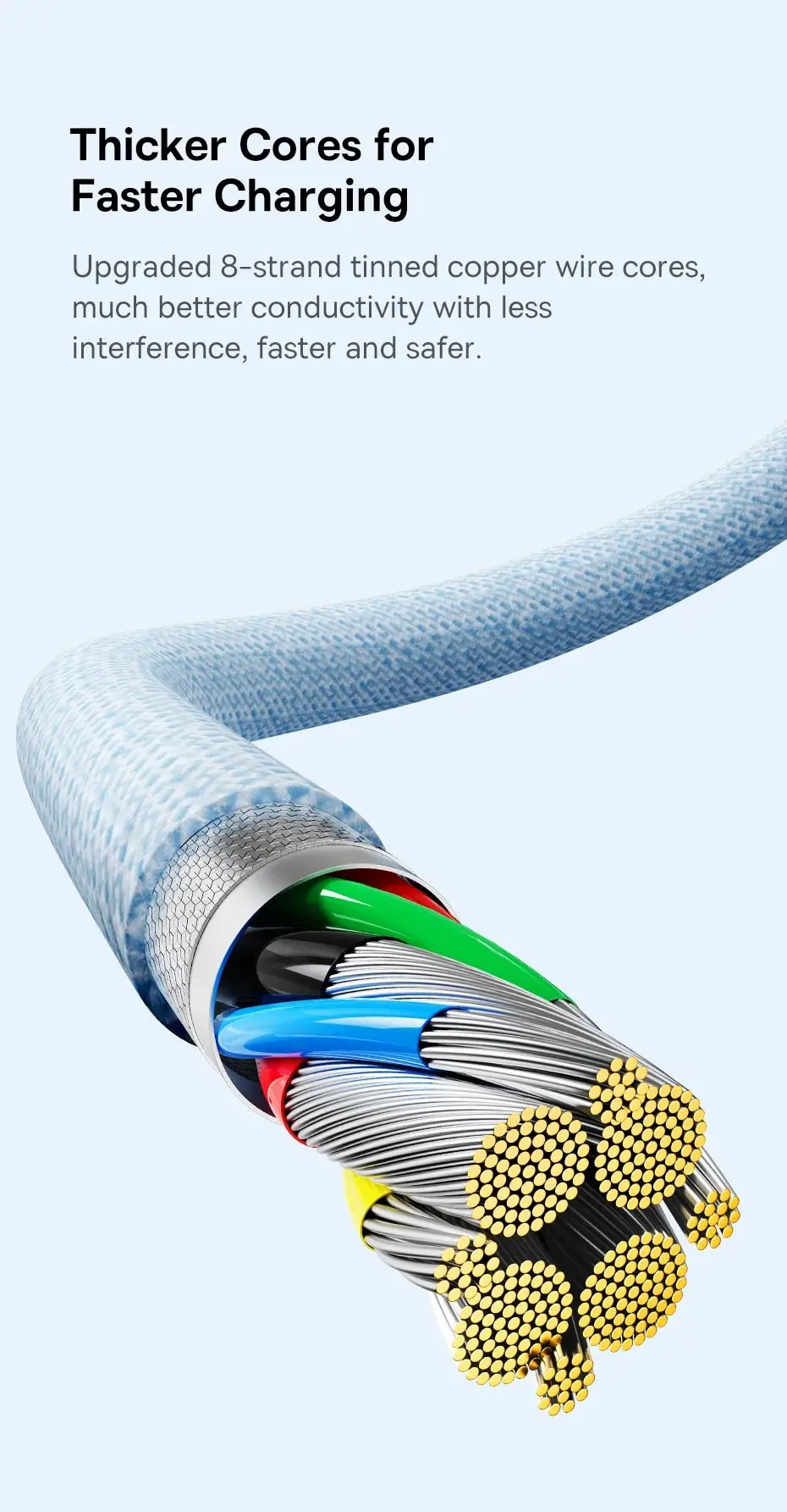 Baseus 100w tipo c para cabo usb c para iphone 16 15 cabo de carregamento rápido para macbook ipad samsung xiaomi fio usb c rápido