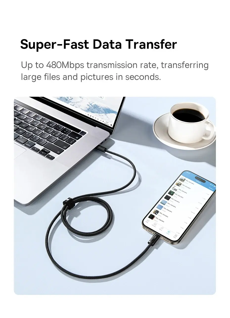 Baseus 100w tipo c para cabo usb c para iphone 16 15 cabo de carregamento rápido para macbook ipad samsung xiaomi fio usb c rápido