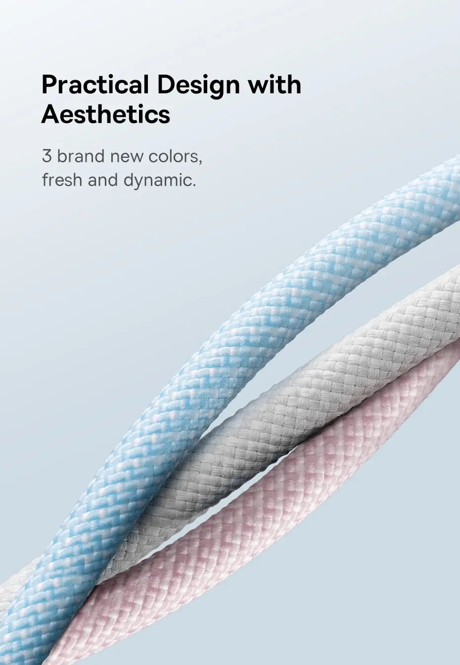 Baseus 100w tipo c para cabo usb c para iphone 16 15 cabo de carregamento rápido para macbook ipad samsung xiaomi fio usb c rápido