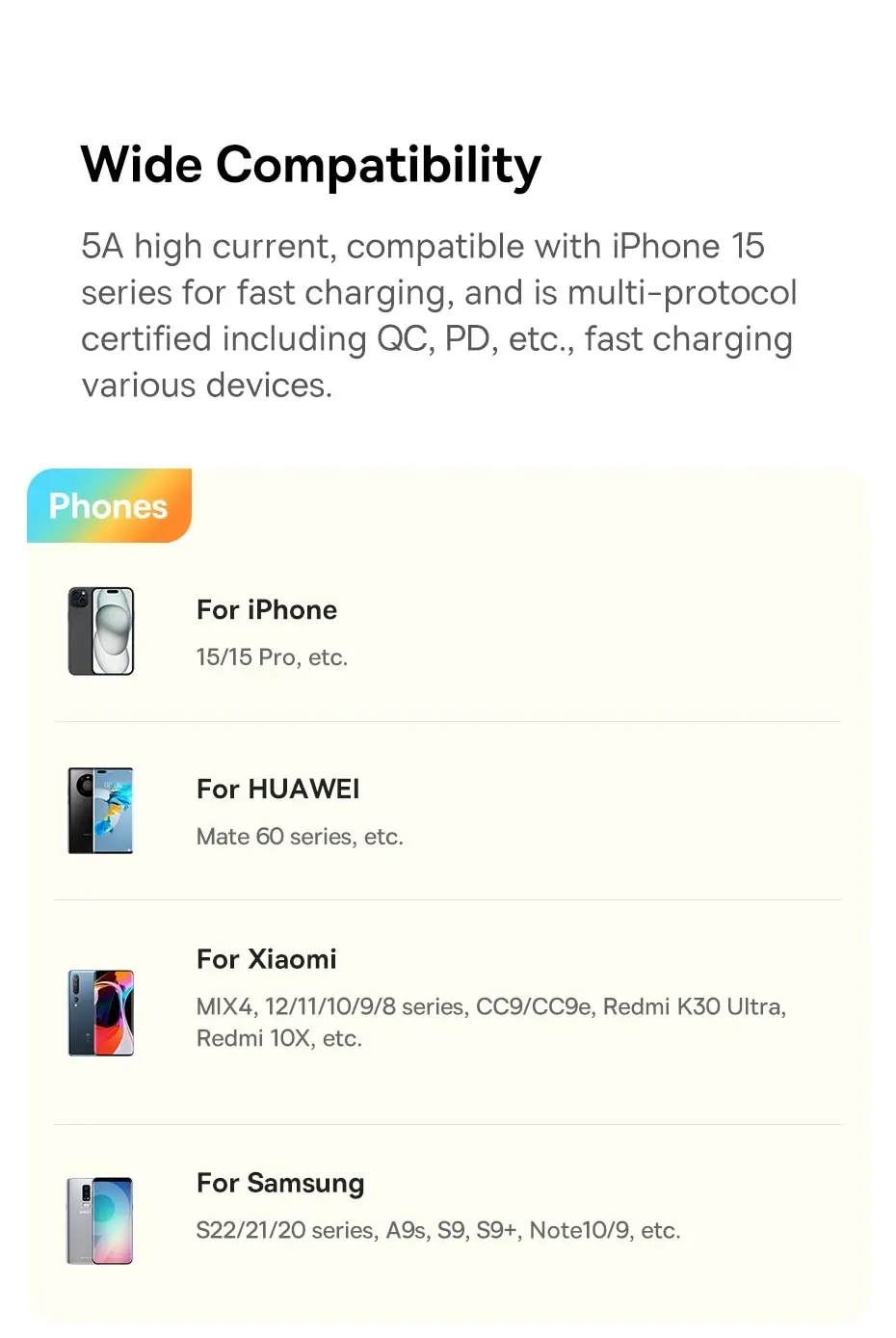 Baseus 100w tipo c para cabo usb c para iphone 16 15 cabo de carregamento rápido para macbook ipad samsung xiaomi fio usb c rápido